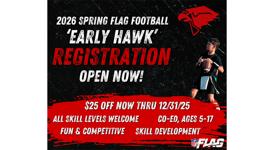 2026 Spring Flag Football Registration Now Open!