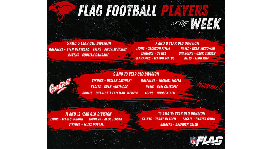 Flag Football Players of the Week (May 9)